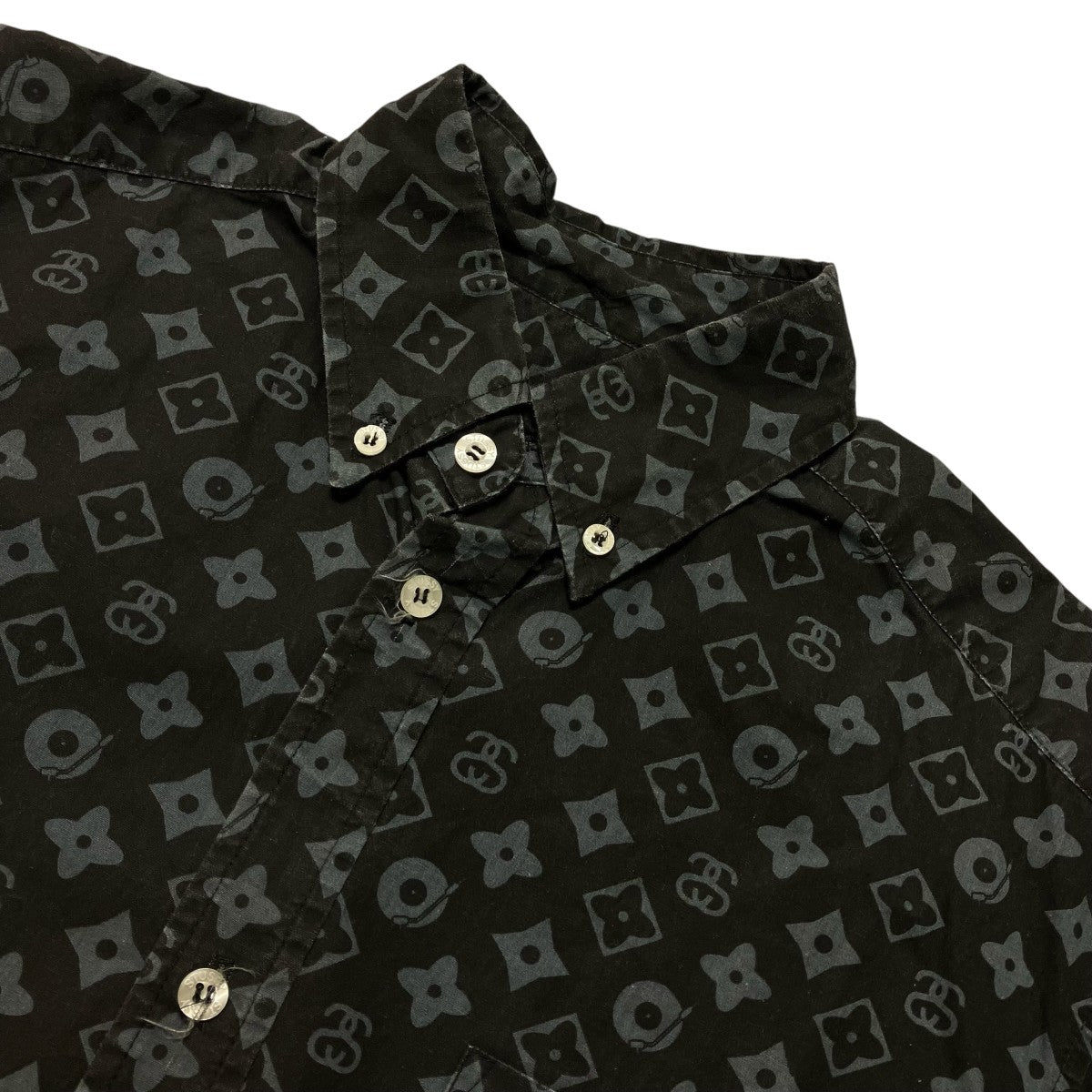 stussy 90s 紺タグ半袖シャツ 古着・中古-3枚目のアイテム画像