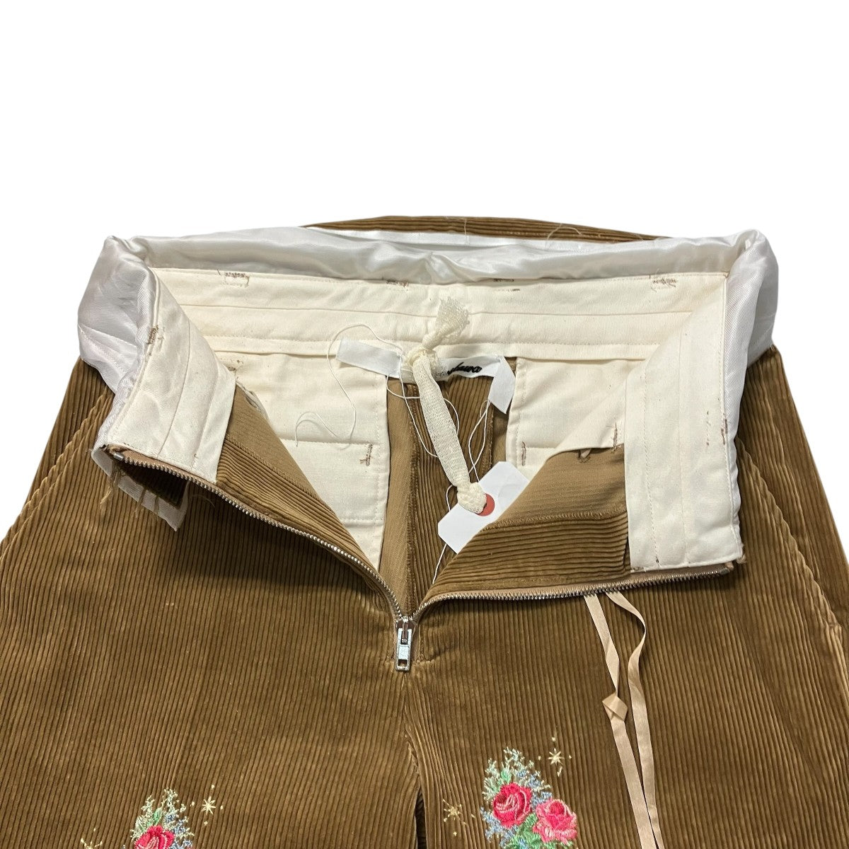 花柄刺繍ベロアパンツMID23AW-PT06