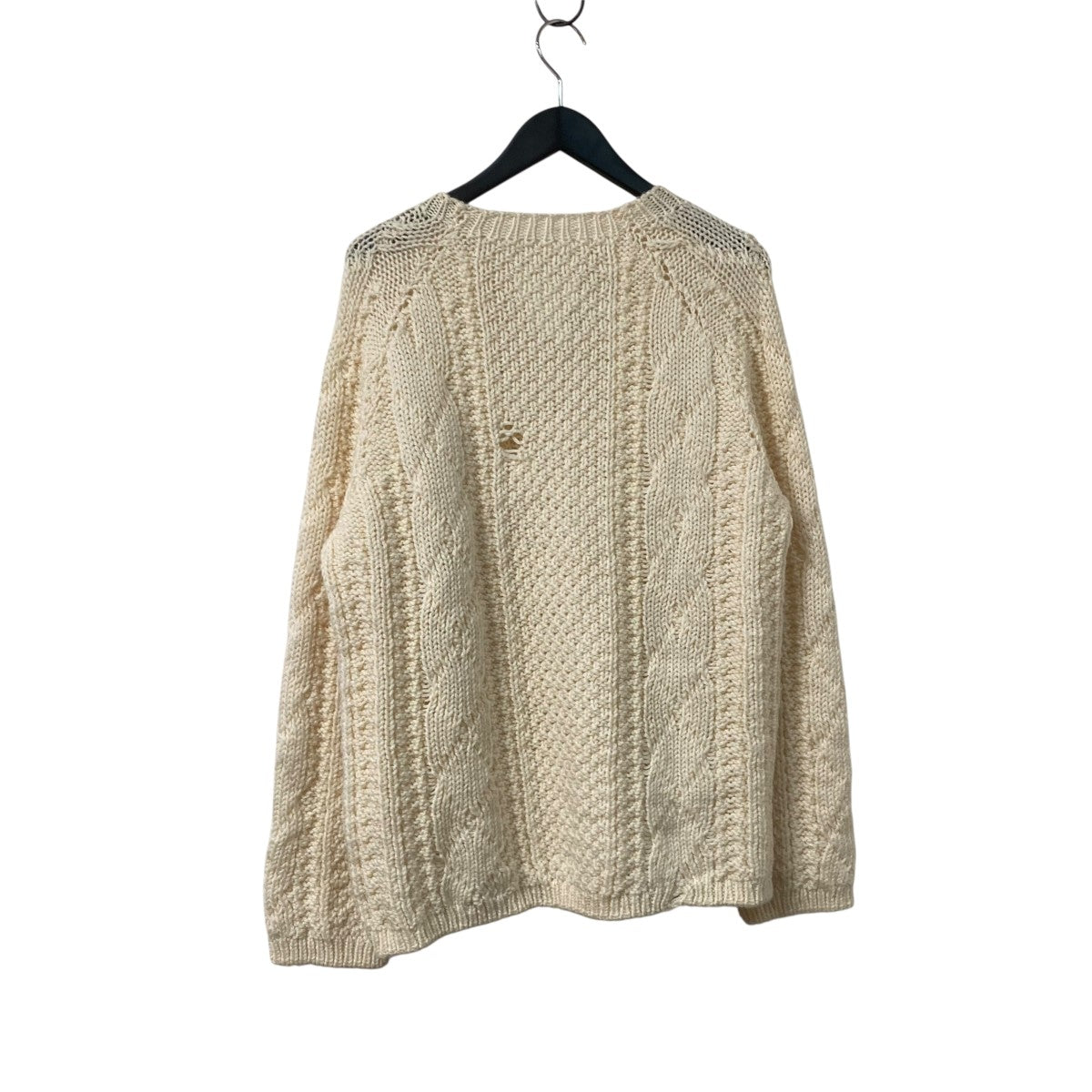 Maison Margiela 21AWdestroyed wool sweater厚手ケーブル編みニットS50GP0252 S17833 古着・中古-2枚目のアイテム画像