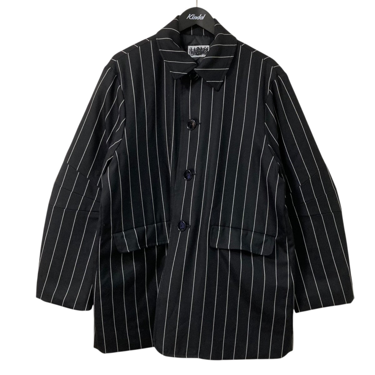 CLASS 24AWDORMEUIL ROYAL11 STRIPE COVERALLストライプ柄キルティングジャケットCCEA15UNI B 古着・中古-1枚目のアイテム画像
