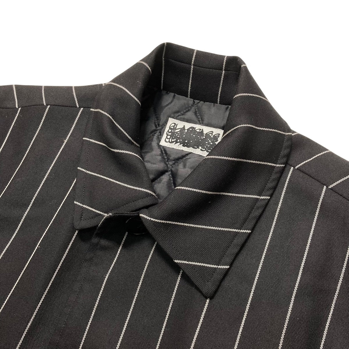 CLASS 24AWDORMEUIL ROYAL11 STRIPE COVERALLストライプ柄キルティングジャケットCCEA15UNI B 古着・中古-3枚目のアイテム画像
