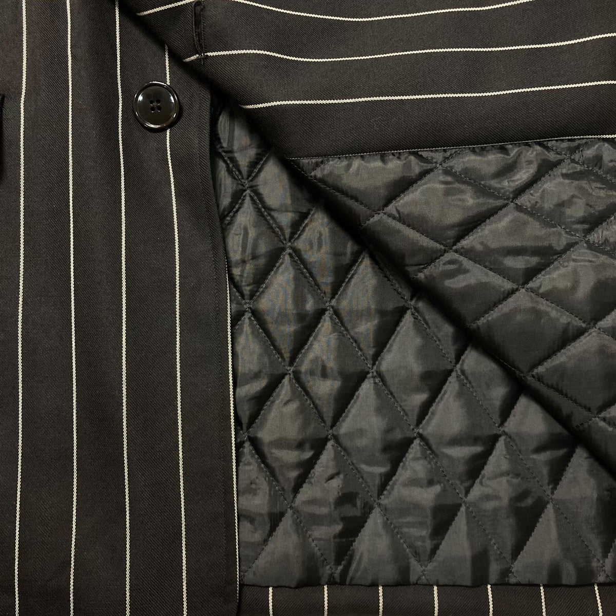 CLASS 24AWDORMEUIL ROYAL11 STRIPE COVERALLストライプ柄キルティングジャケットCCEA15UNI B 古着・中古-7枚目のアイテム画像