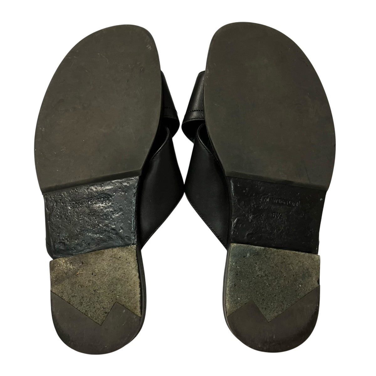J．M．WESTON Double V sandalクロスレザーサンダル 古着・中古-5枚目のアイテム画像