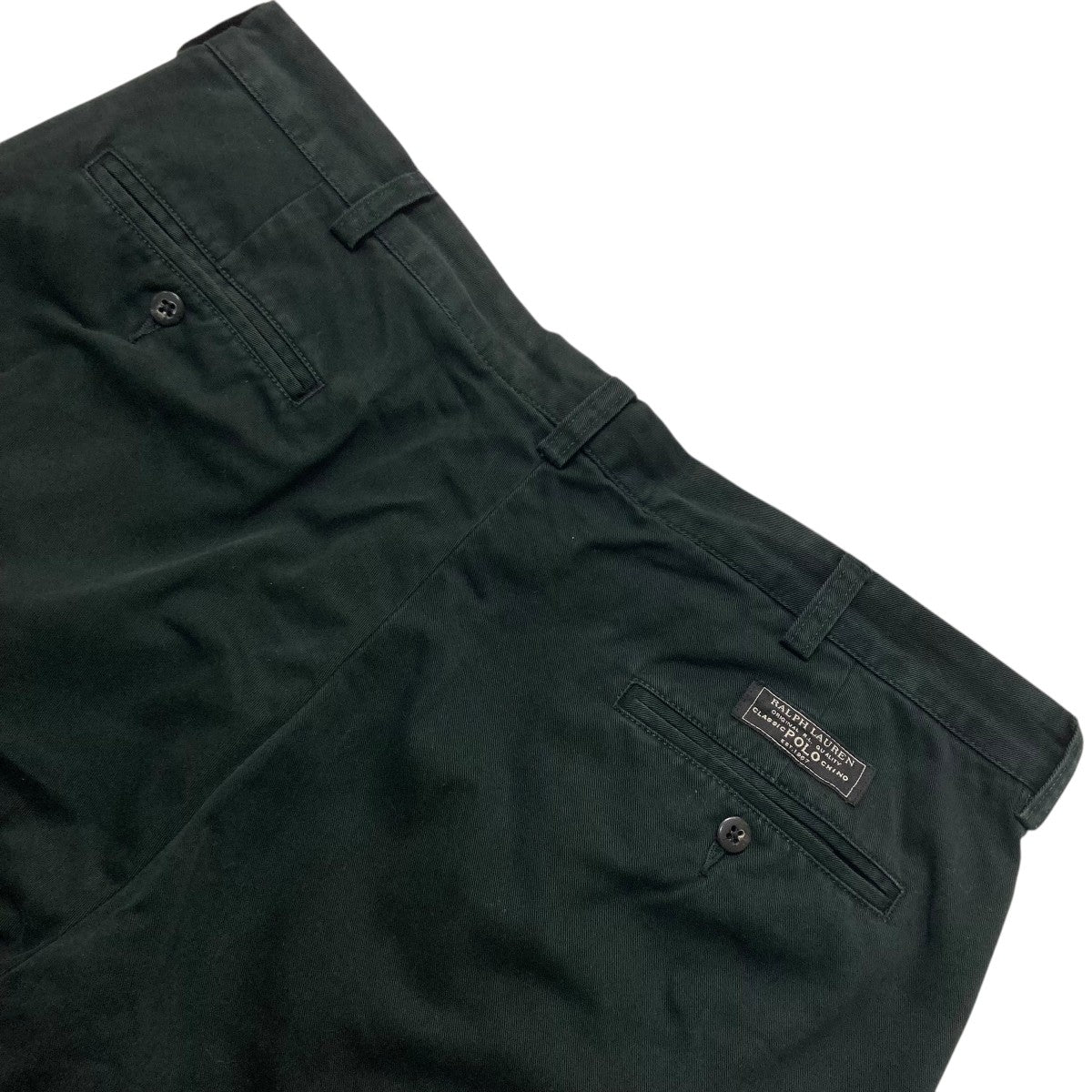 POLO RALPH LAUREN マカオ製 ANDREW PANTタックパンツ 古着・中古-4枚目のアイテム画像