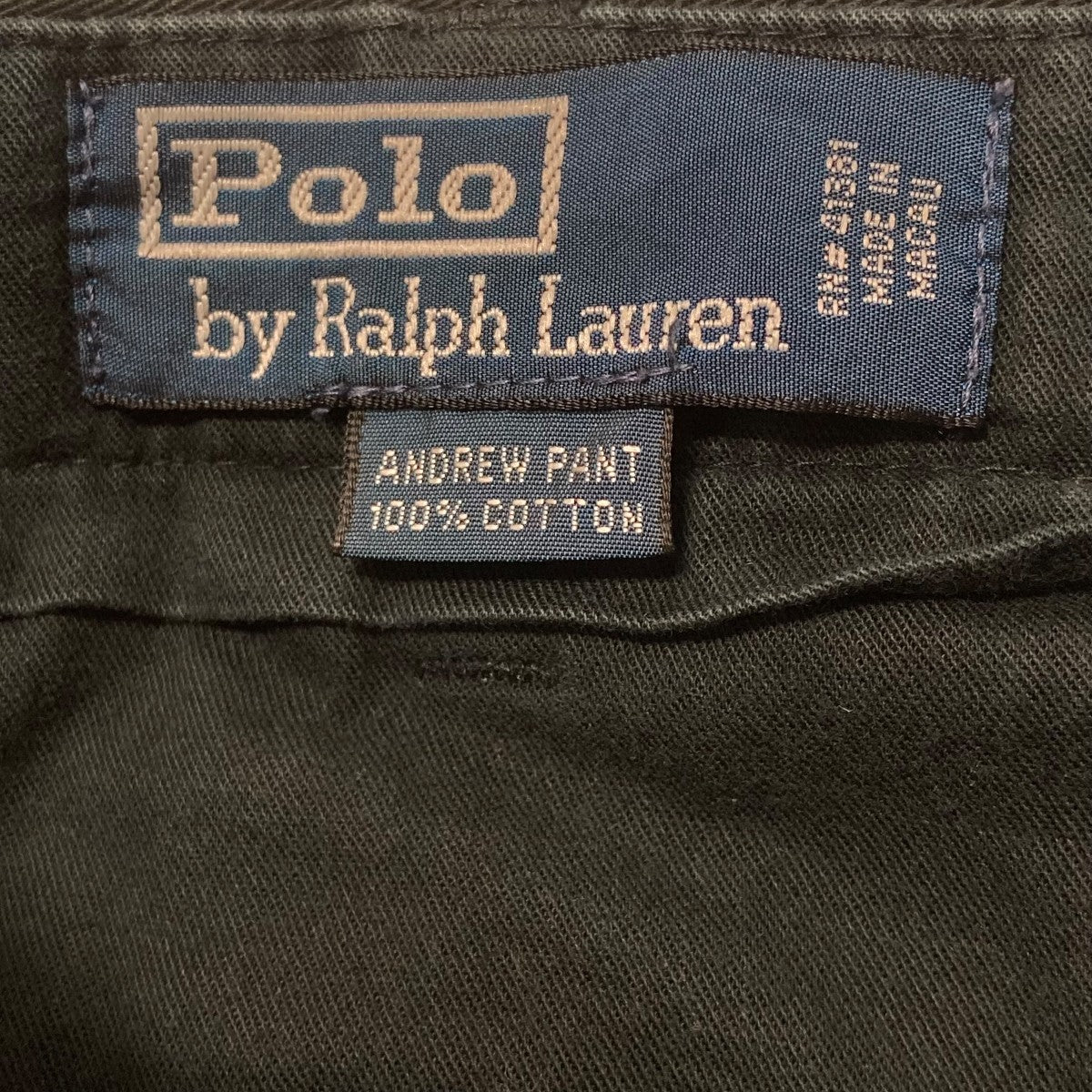 POLO RALPH LAUREN マカオ製 ANDREW PANTタックパンツ 古着・中古-8枚目のアイテム画像