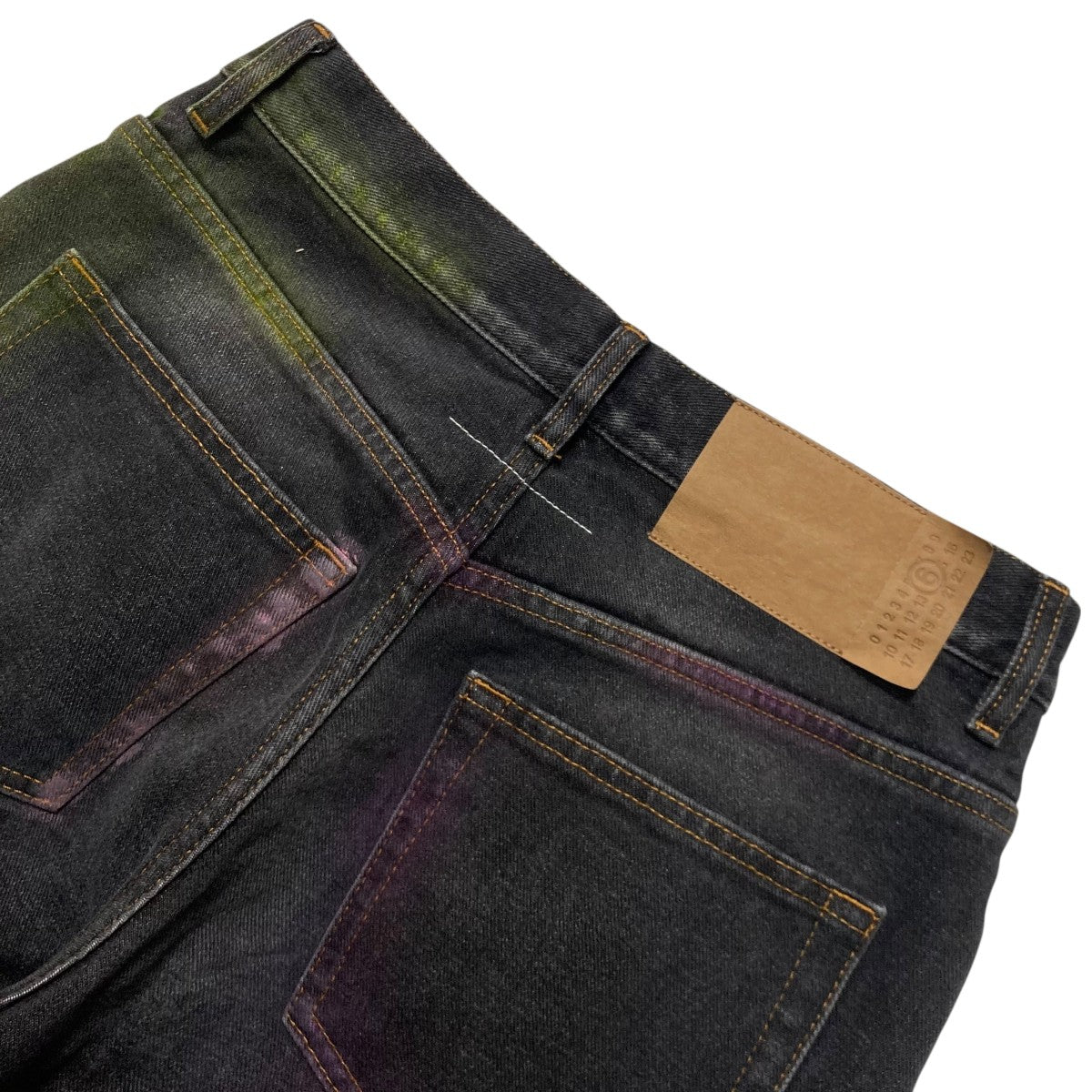 MM6 Maison Margiela 24AWIRIDESCENT DENIMデニムパンツS62LB0180 S30848 古着・中古-4枚目のアイテム画像