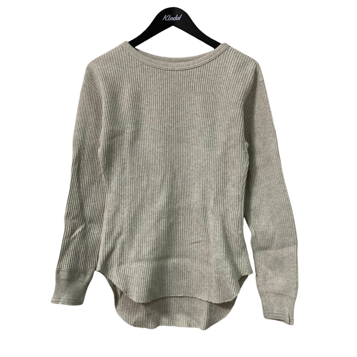 FUMIKA UCHIDA COTTON WAFFLE THERMALTOPクルーネック長袖TシャツFU K CT004 古着・中古-1枚目のアイテム画像