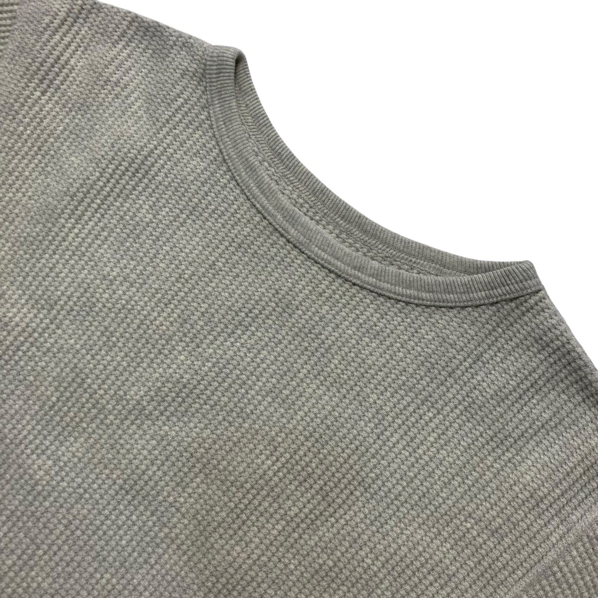 FUMIKA UCHIDA COTTON WAFFLE THERMALTOPクルーネック長袖TシャツFU K CT004 古着・中古-3枚目のアイテム画像