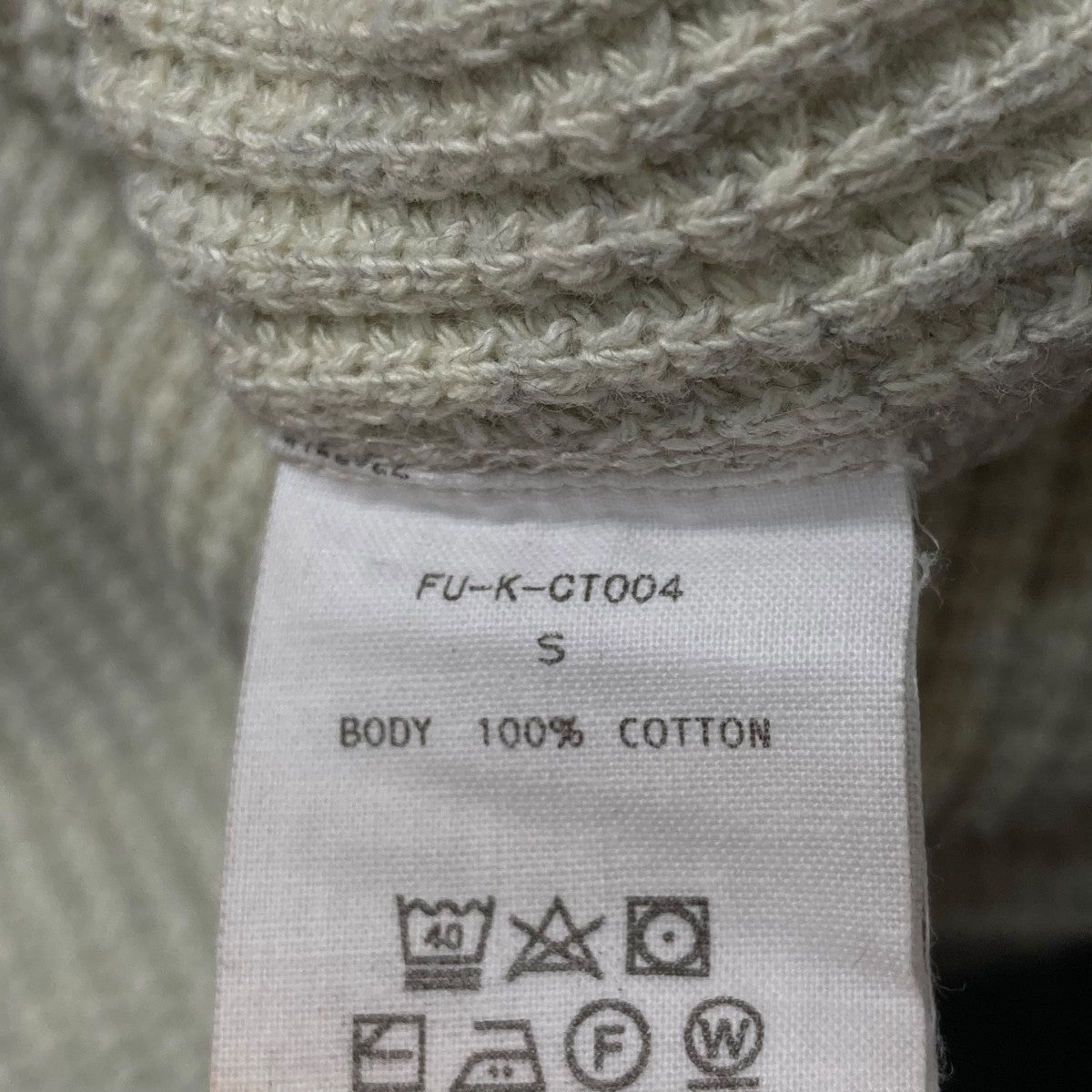 FUMIKA UCHIDA COTTON WAFFLE THERMALTOPクルーネック長袖TシャツFU K CT004 古着・中古-6枚目のアイテム画像