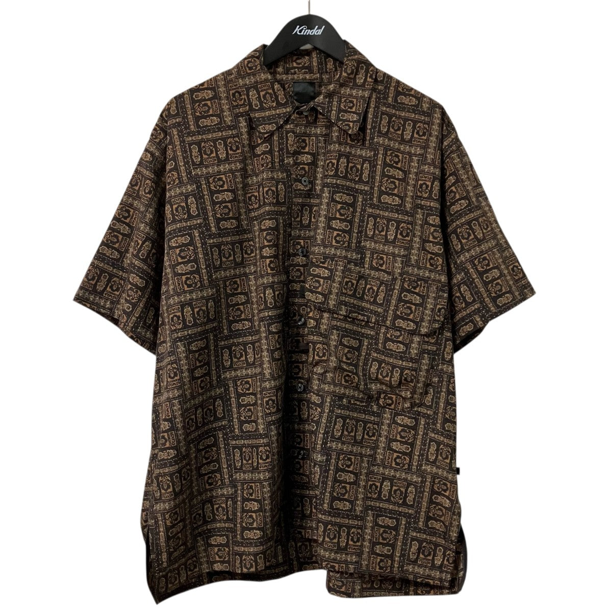 DAIWA PIER39 TECH SPORTS OPEN COLLAR SHIRTS半袖総柄シャツBE 89023 古着・中古-1枚目のアイテム画像