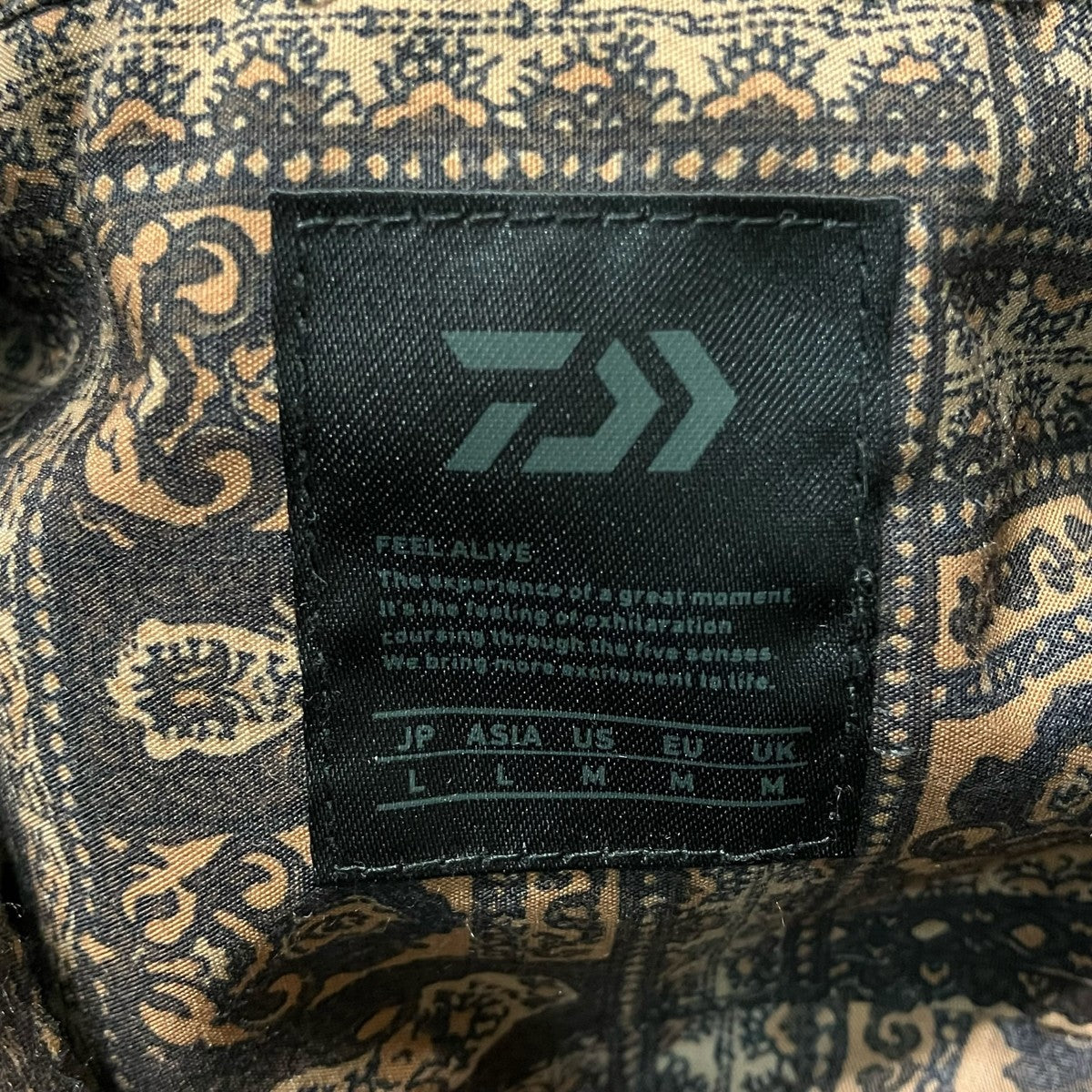 DAIWA PIER39 TECH SPORTS OPEN COLLAR SHIRTS半袖総柄シャツBE 89023 古着・中古-7枚目のアイテム画像