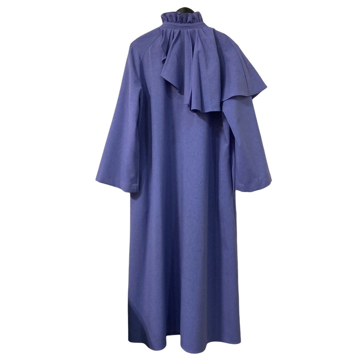 MELANGE ASYMMETRY FLARE MAXI DRESS長袖ワンピース0582TM0192P