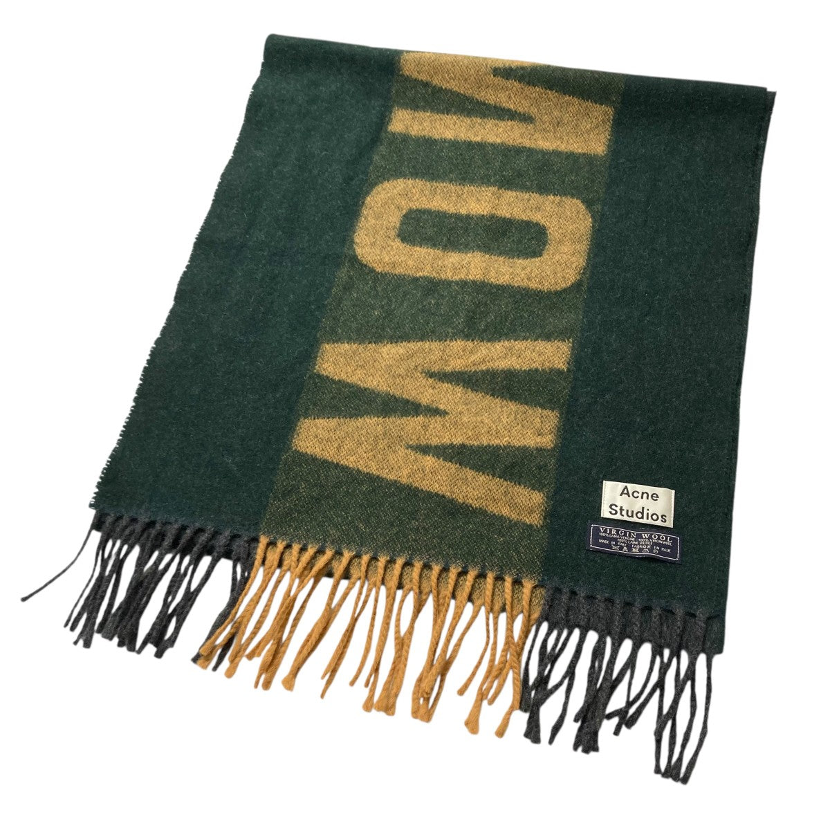 ACNE STUDIOS(アクネストゥディオズ) マフラー グリーン｜【公式