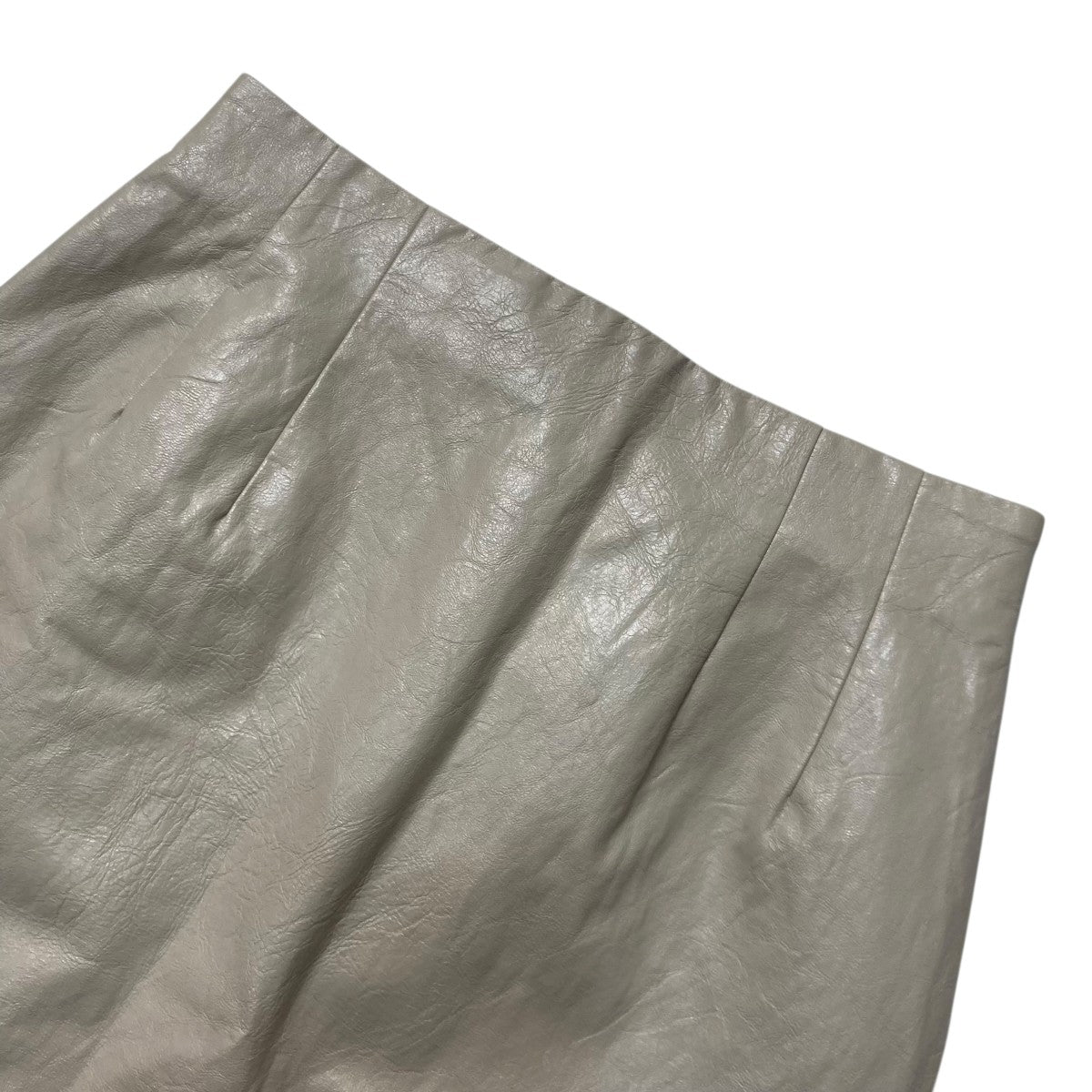 LE CIEL BLEU Vintage Leather Skirtフェイクレザースカート26A67611 古着・中古-3枚目のアイテム画像