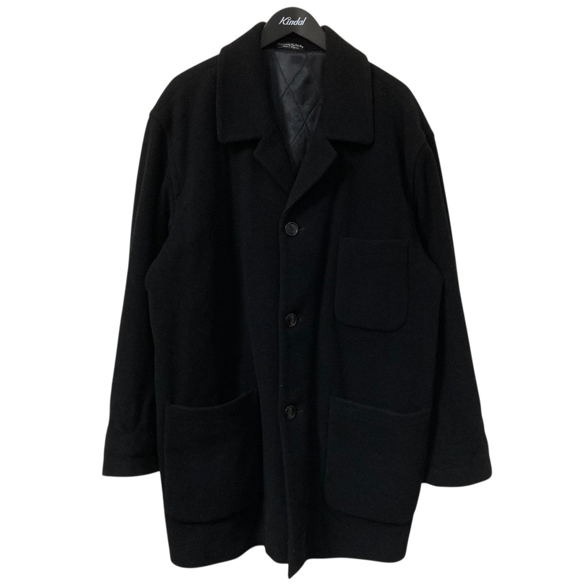 USED ブルガリア製カシミヤ混コート 古着・中古-1枚目のアイテム画像