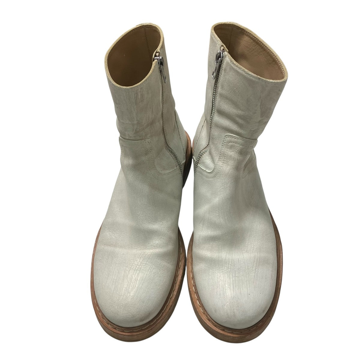 ANN DEMEULEMEESTER ペンキサイドジップブーツ 古着・中古-3枚目のアイテム画像