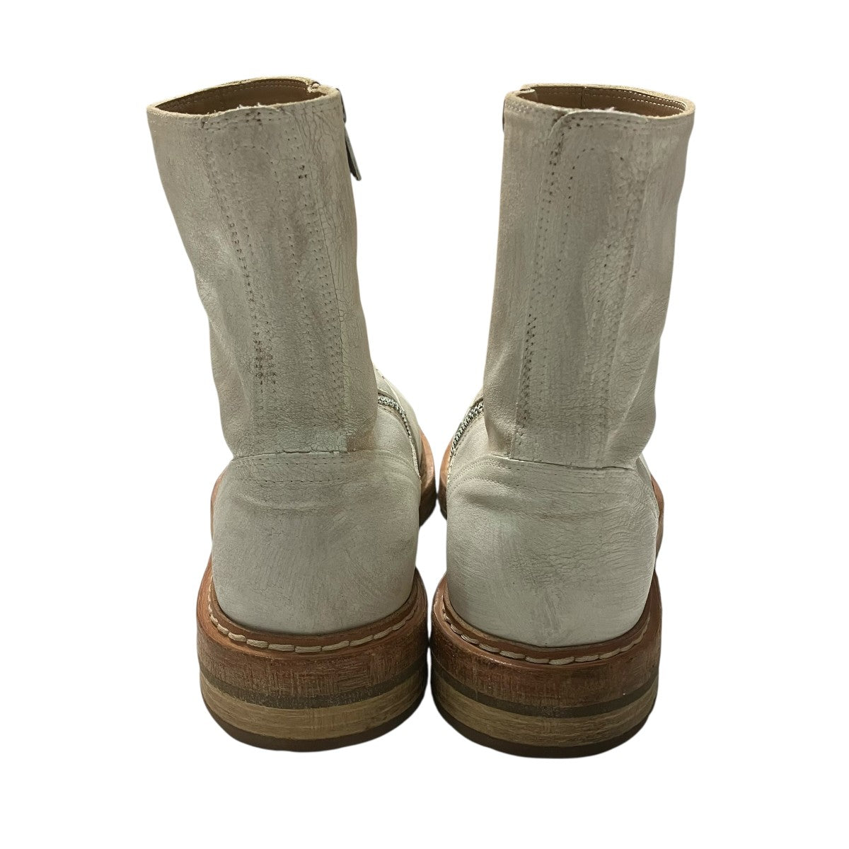 ANN DEMEULEMEESTER ペンキサイドジップブーツ 古着・中古-5枚目のアイテム画像