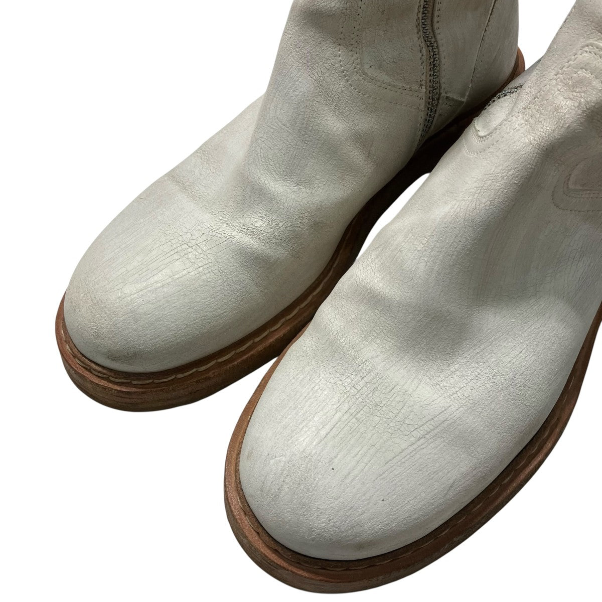 ANN DEMEULEMEESTER ペンキサイドジップブーツ 古着・中古-8枚目のアイテム画像