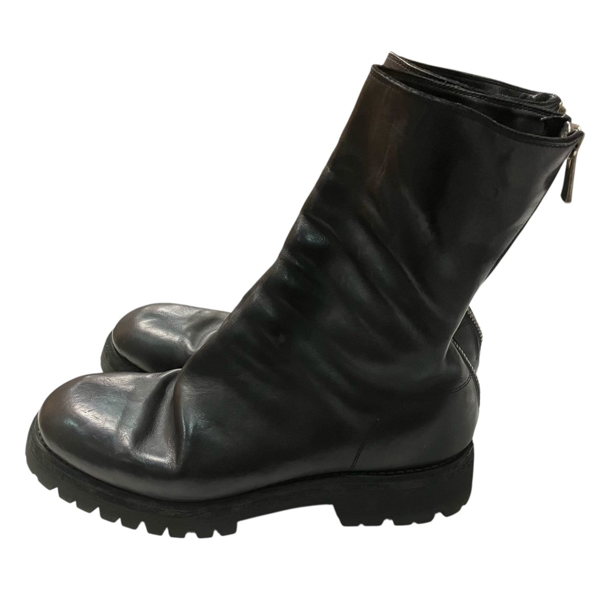 GUIDI BACK ZIP HI-BOOTS HORSE FULL GRAIN with VIBRAM SOLEバックジップブーツ788V 古着・中古-4枚目のアイテム画像