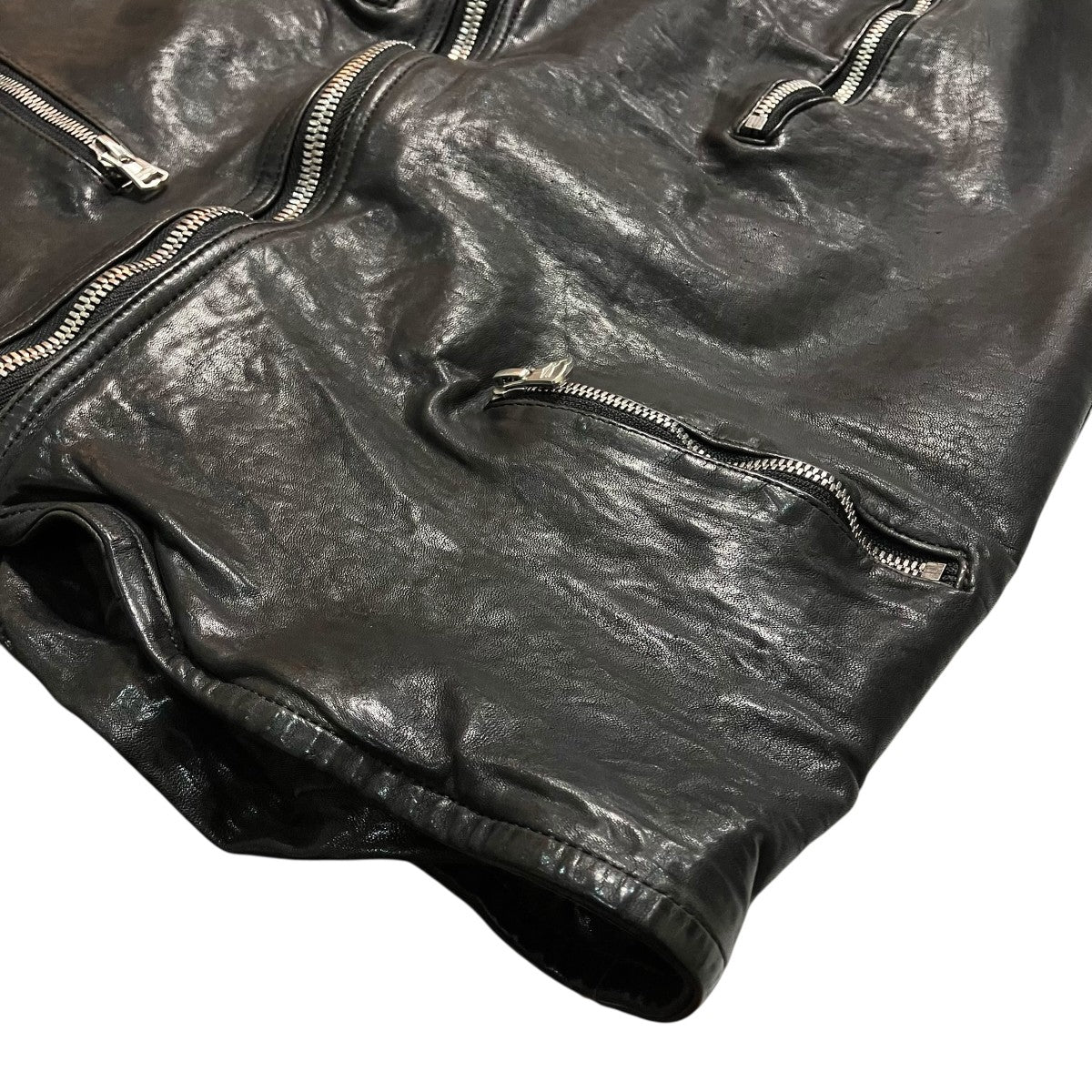 ISAMU KATAYAMA BACKLASH ジャパンホーズ 製品染めライダースジャケット1843 02 古着・中古-5枚目のアイテム画像