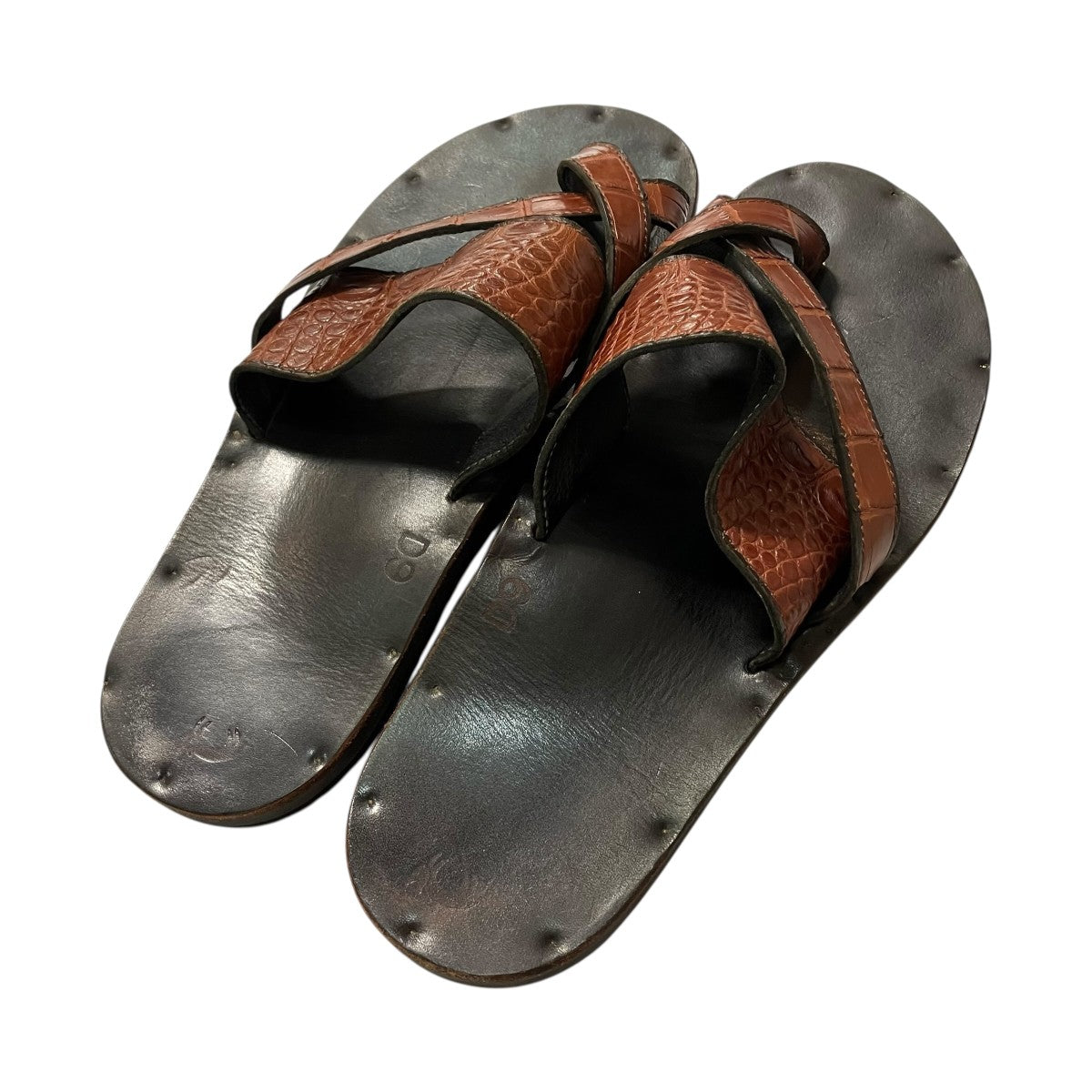 JUTTA NEUMANN ALLIGATOR FRANK SANDALレザーサンダル 古着・中古-2枚目のアイテム画像