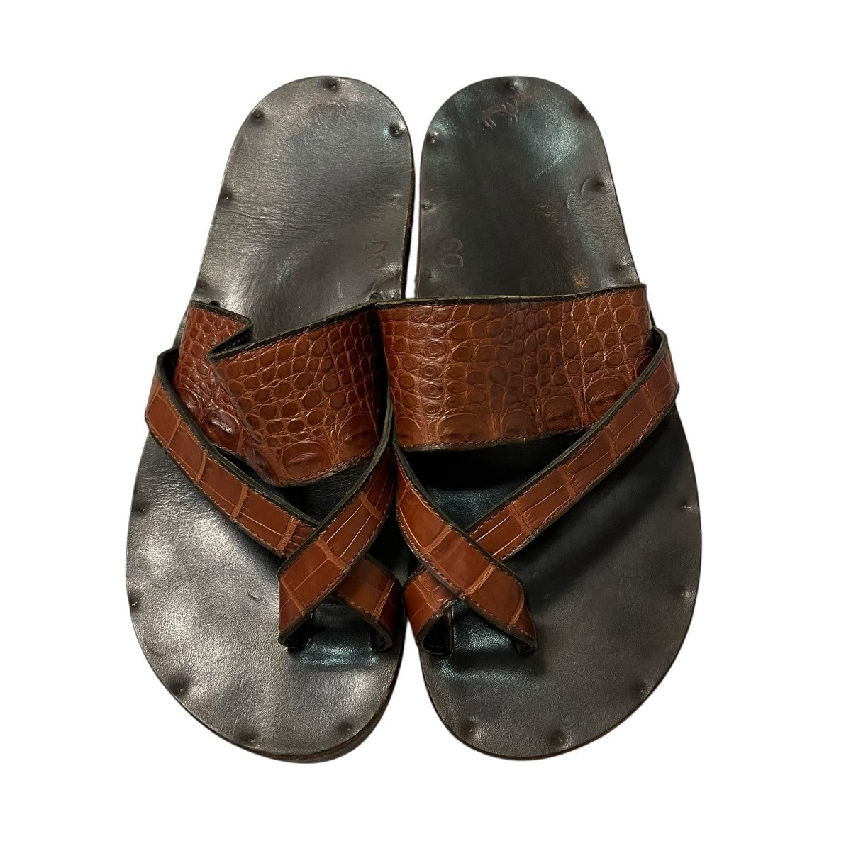 JUTTA NEUMANN ALLIGATOR FRANK SANDALレザーサンダル 古着・中古-3枚目のアイテム画像