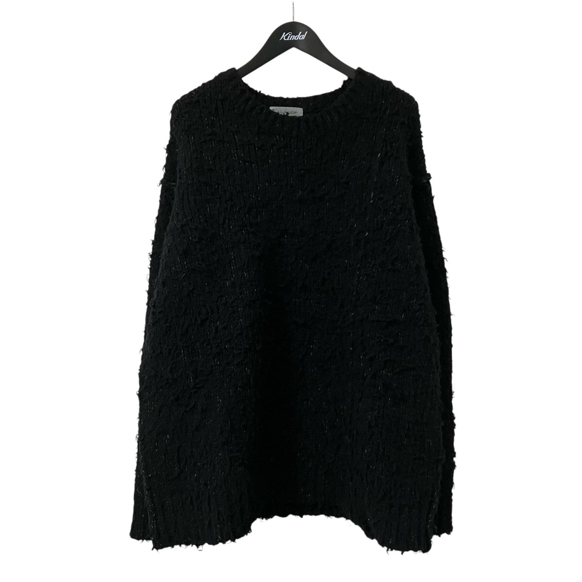 Yohji Yamamoto pour homme 25AW3G1P BRUSHED PLAIN STITCH ROUND NECK POクルーネックニットHL K09 187 古着・中古-1枚目のアイテム画像