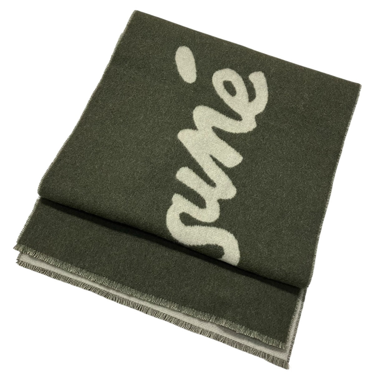 MAISON KITSUNE ウール混マフラーPM06202WB0038 古着・中古-3枚目のアイテム画像