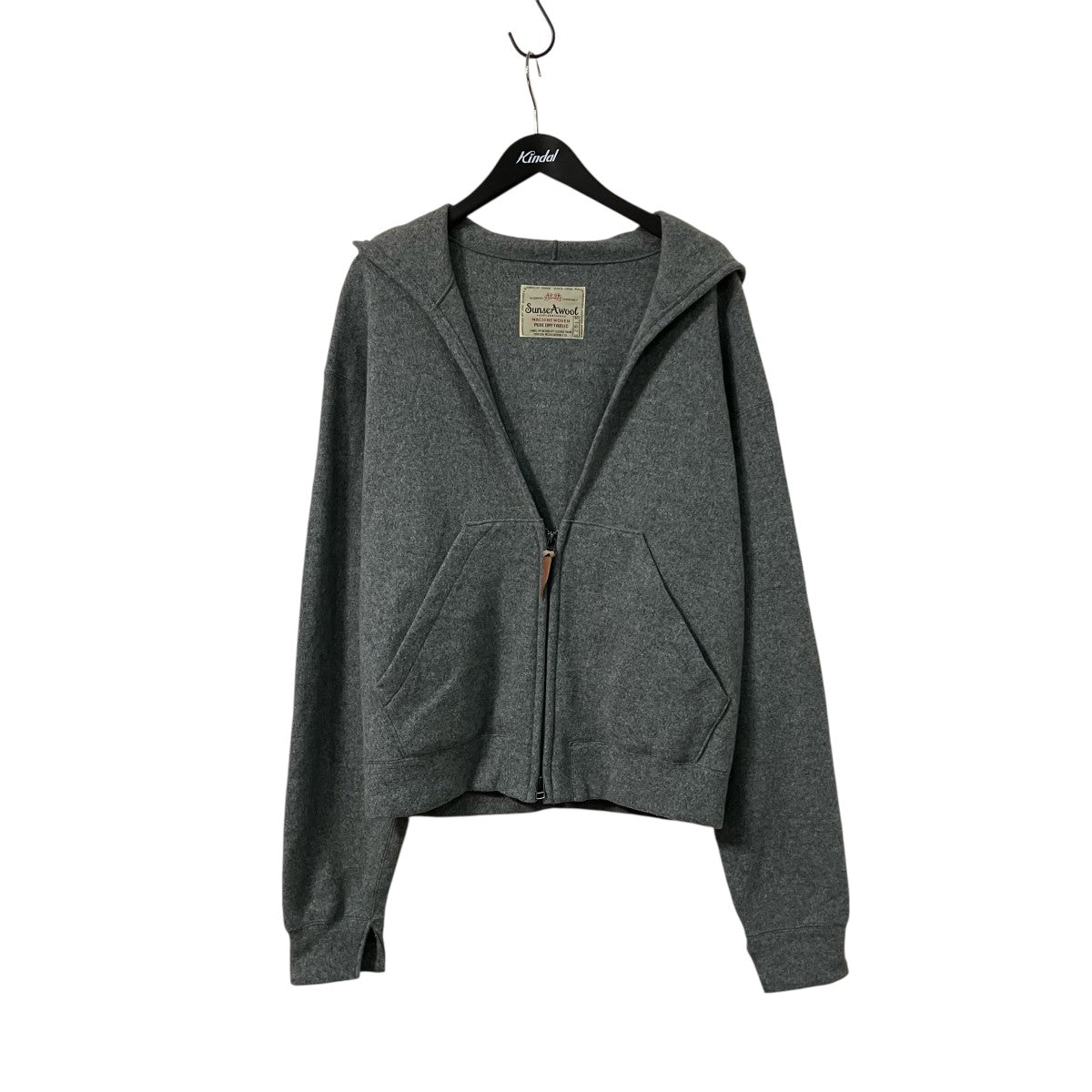 SUNSEA 第七のパーカーウール地ジップパーカーSUNSEA3107 古着・中古-1枚目のアイテム画像