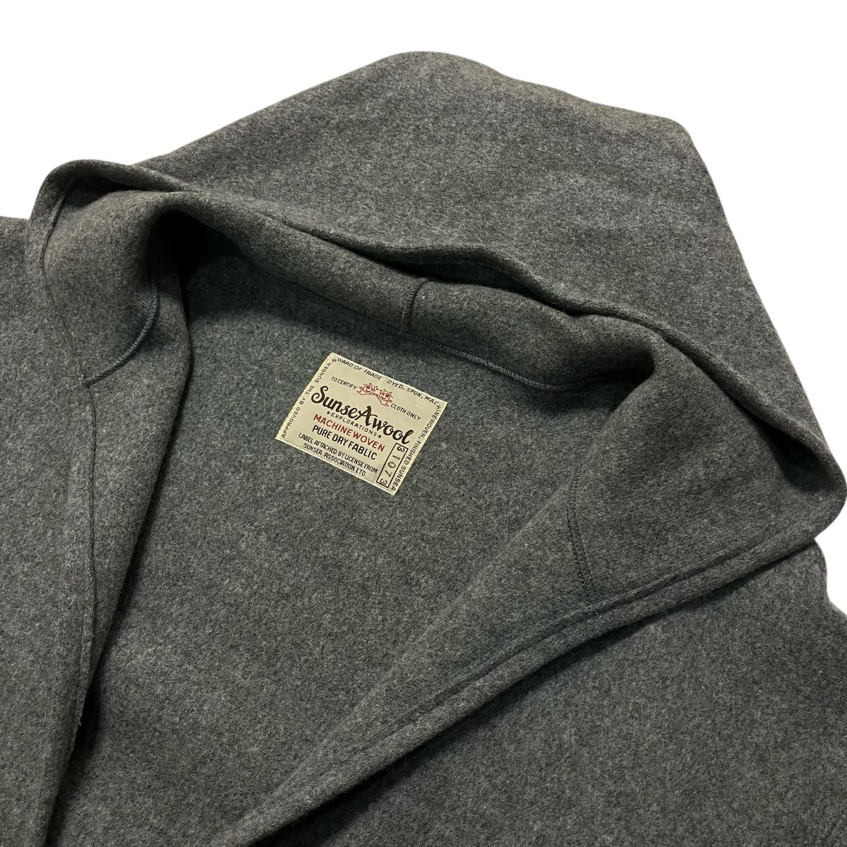 SUNSEA 第七のパーカーウール地ジップパーカーSUNSEA3107 古着・中古-3枚目のアイテム画像