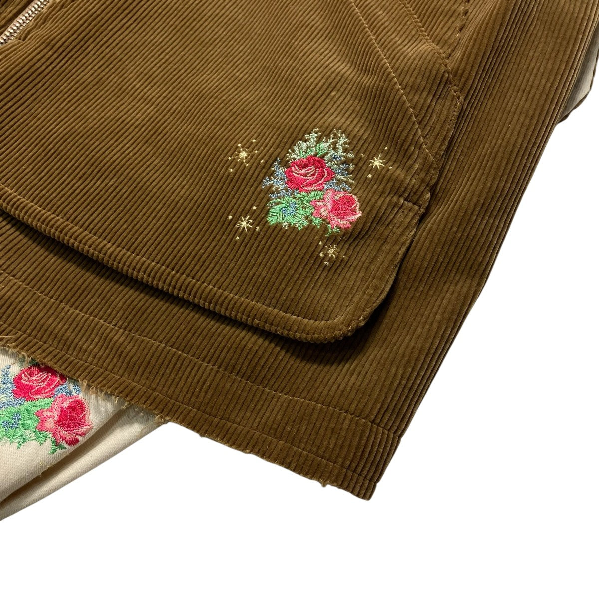 23AWHUNTING CORDUROY BLOUSON花柄刺繍コーデュロイジャケットMID23AW BL05