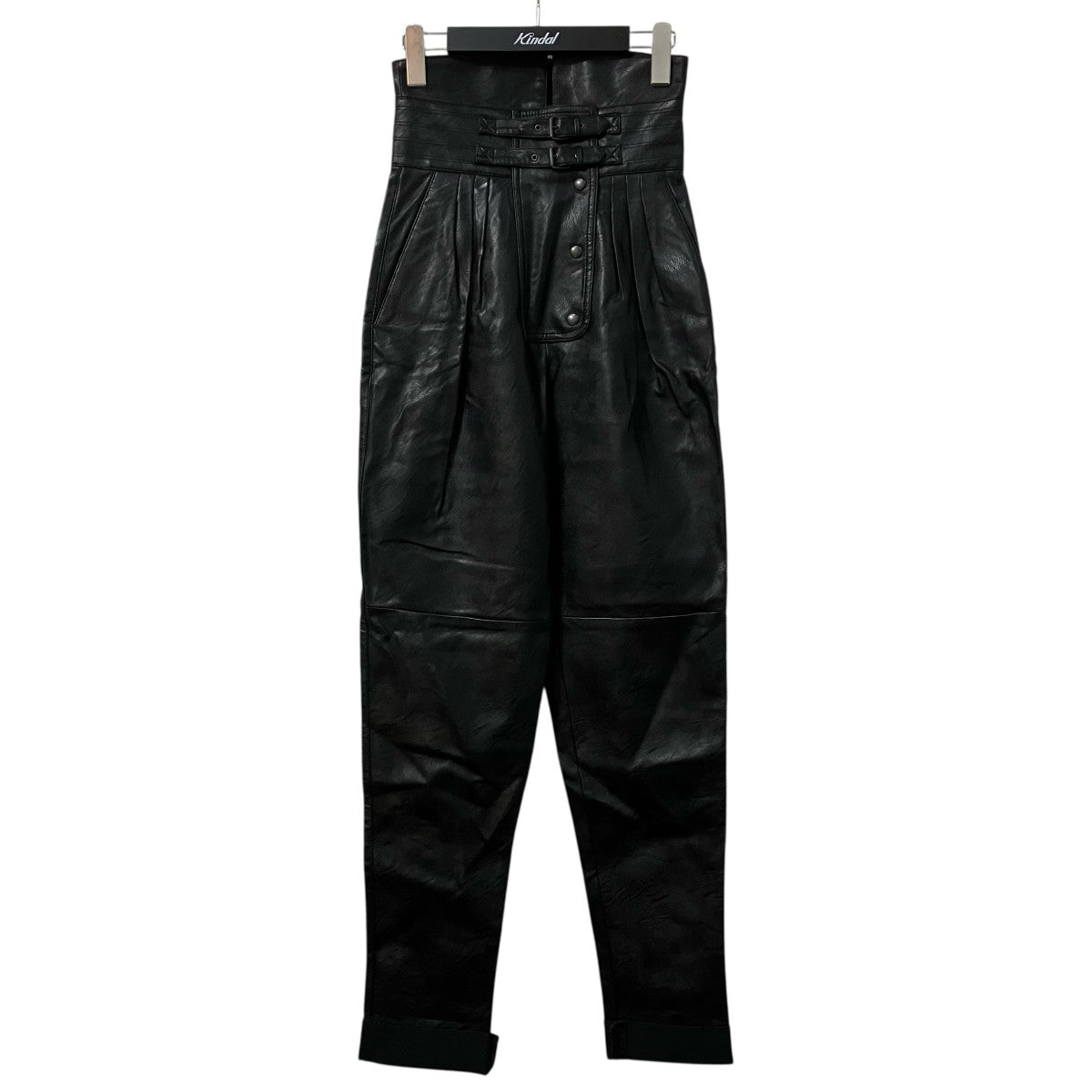 Maison Margiela ハイウエストベルトレザーパンツS29KA0301 古着・中古-1枚目のアイテム画像