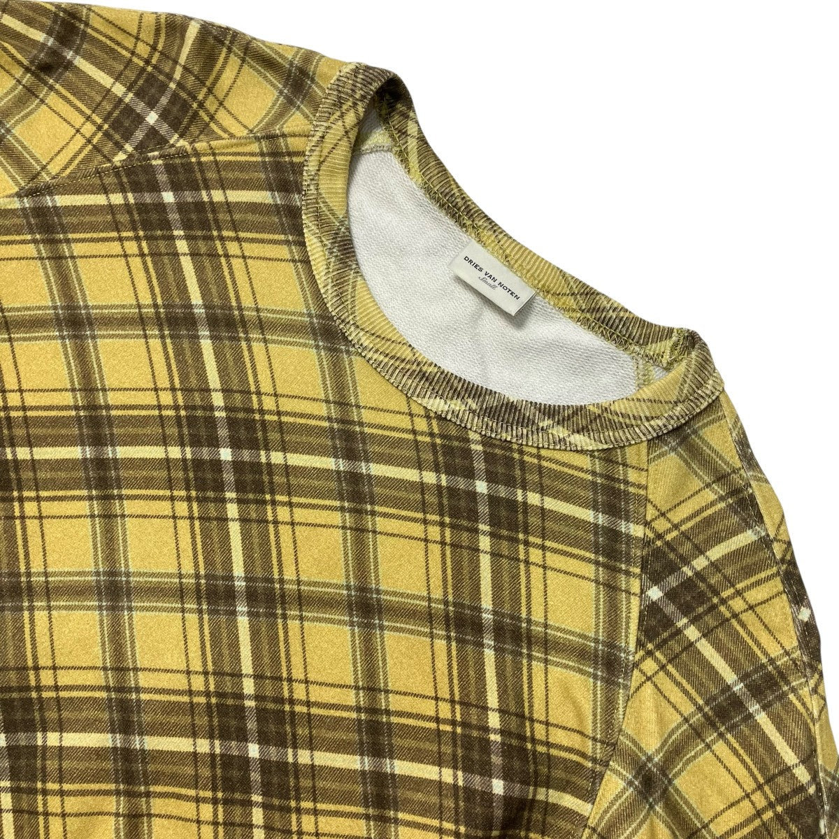 DRIES VAN NOTEN タータンチェックスウェット 古着・中古-3枚目のアイテム画像