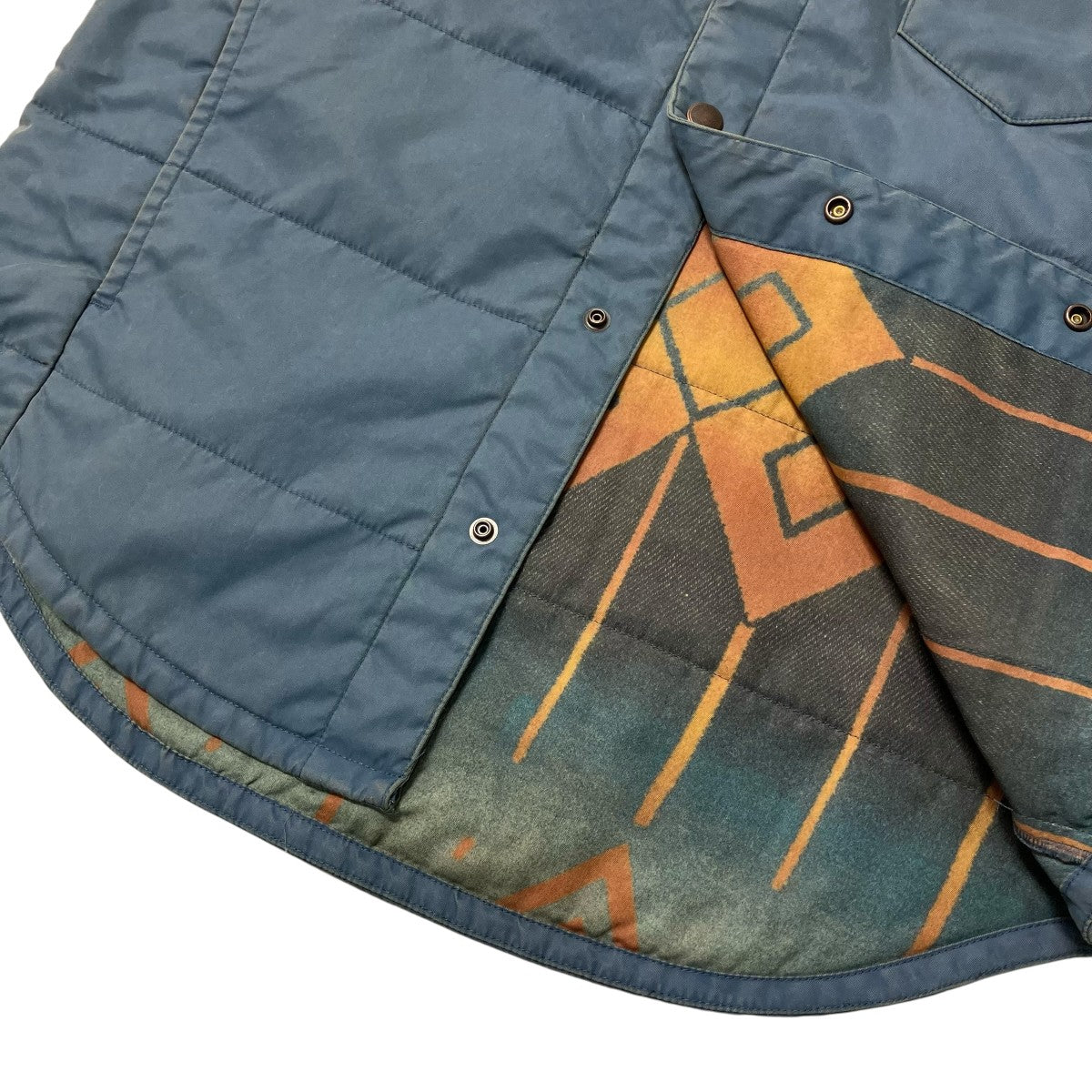 Quilted Twill Western Overshirt polo中綿ナイロンツイルシャツジャケット
