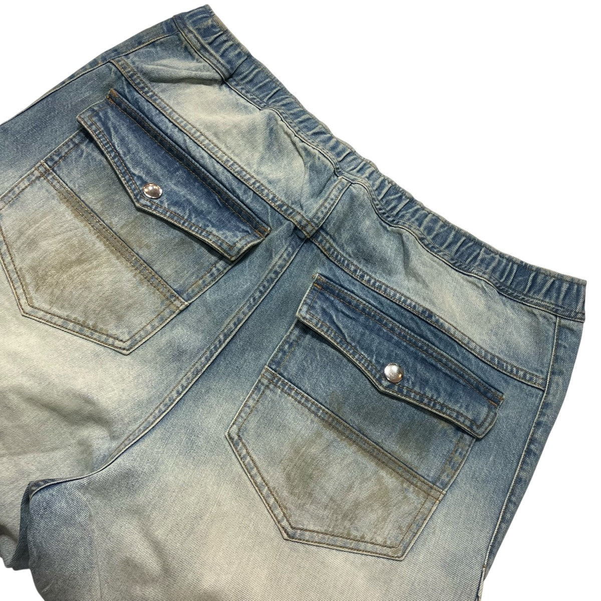 BREATH 25AWCOATING SIDE BUTTON DENIM PANTSワイドデニムパンツBR25AW P1016 古着・中古-4枚目のアイテム画像