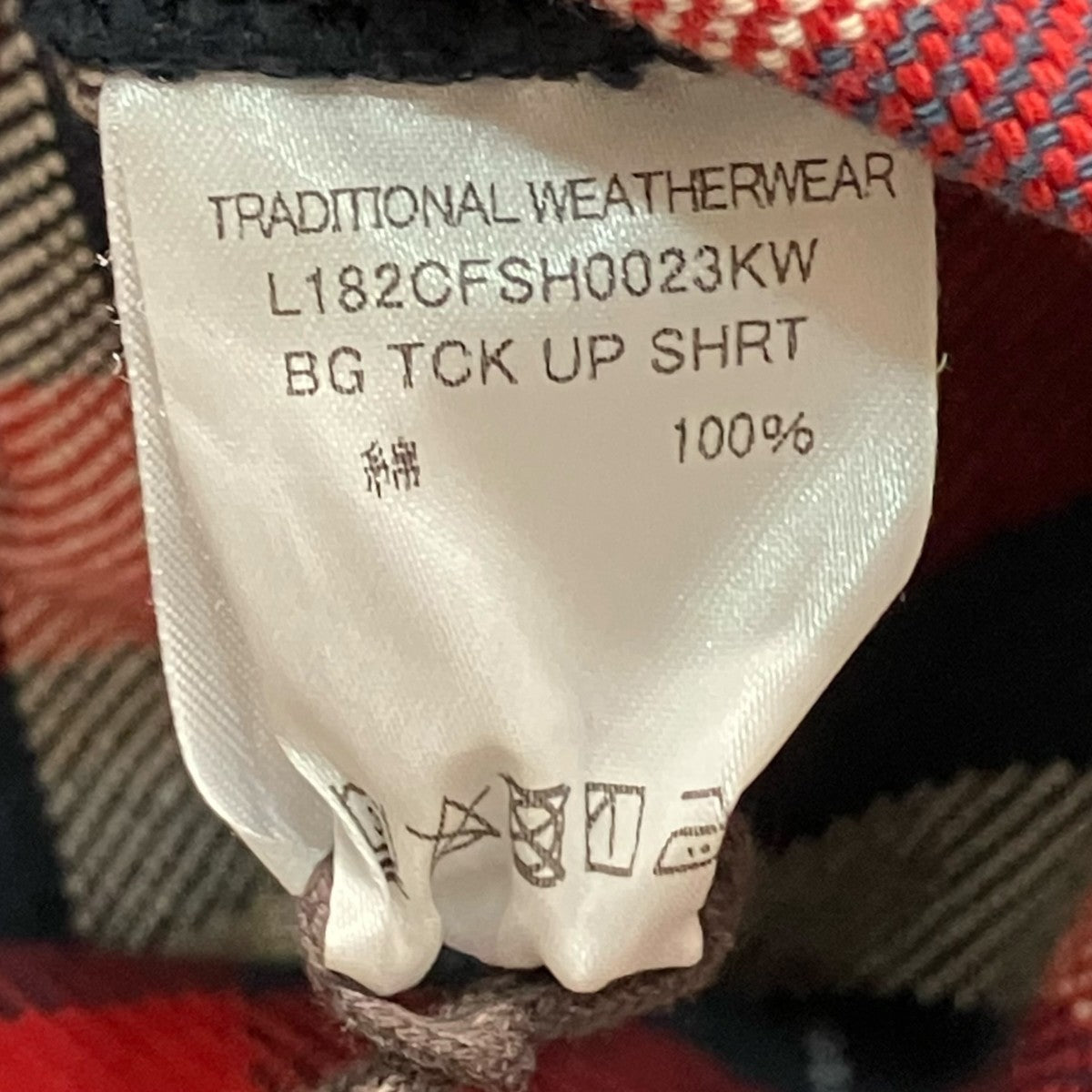 Traditional Weatherwear 長袖チェックシャツL182CFSH0023KW 古着・中古-6枚目のアイテム画像