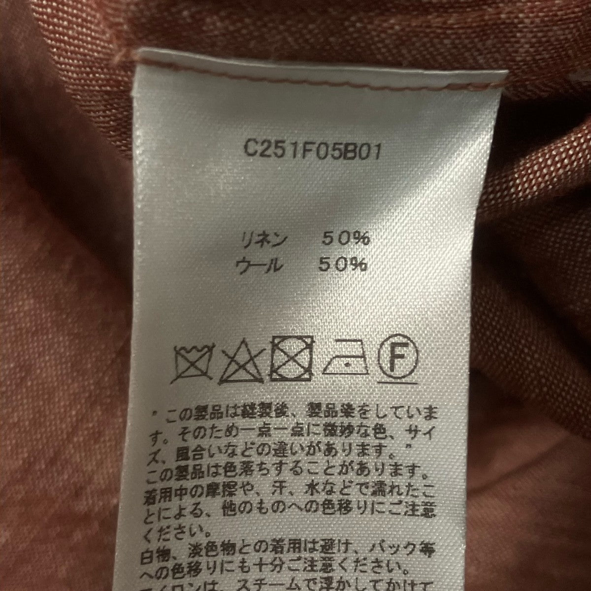 Cale 長袖シャツC25AF05B01 古着・中古-6枚目のアイテム画像