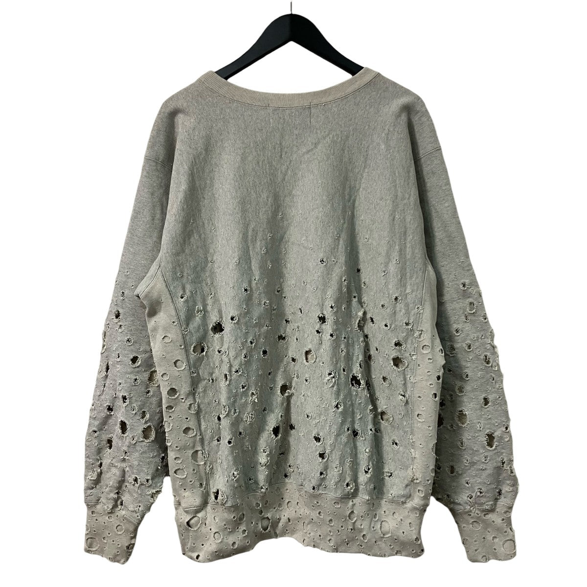 24SSCRASHED SWEATSHIRTクルーネックスウェット2441000906