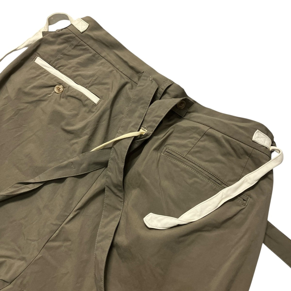ISAMU KATAYAMA BACKLASH Cotton Stretch Suspenders Pantsサスペンダー付きカーゴパンツ1930 01 古着・中古-6枚目のアイテム画像