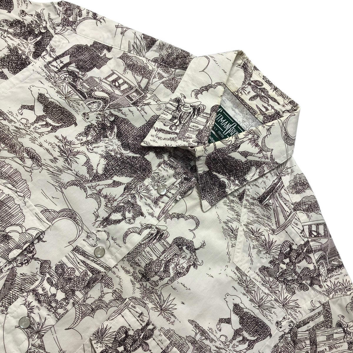 GITMAN BROS VINTAGE×UNITED ARROWS 長袖総柄シャツ 古着・中古-3枚目のアイテム画像