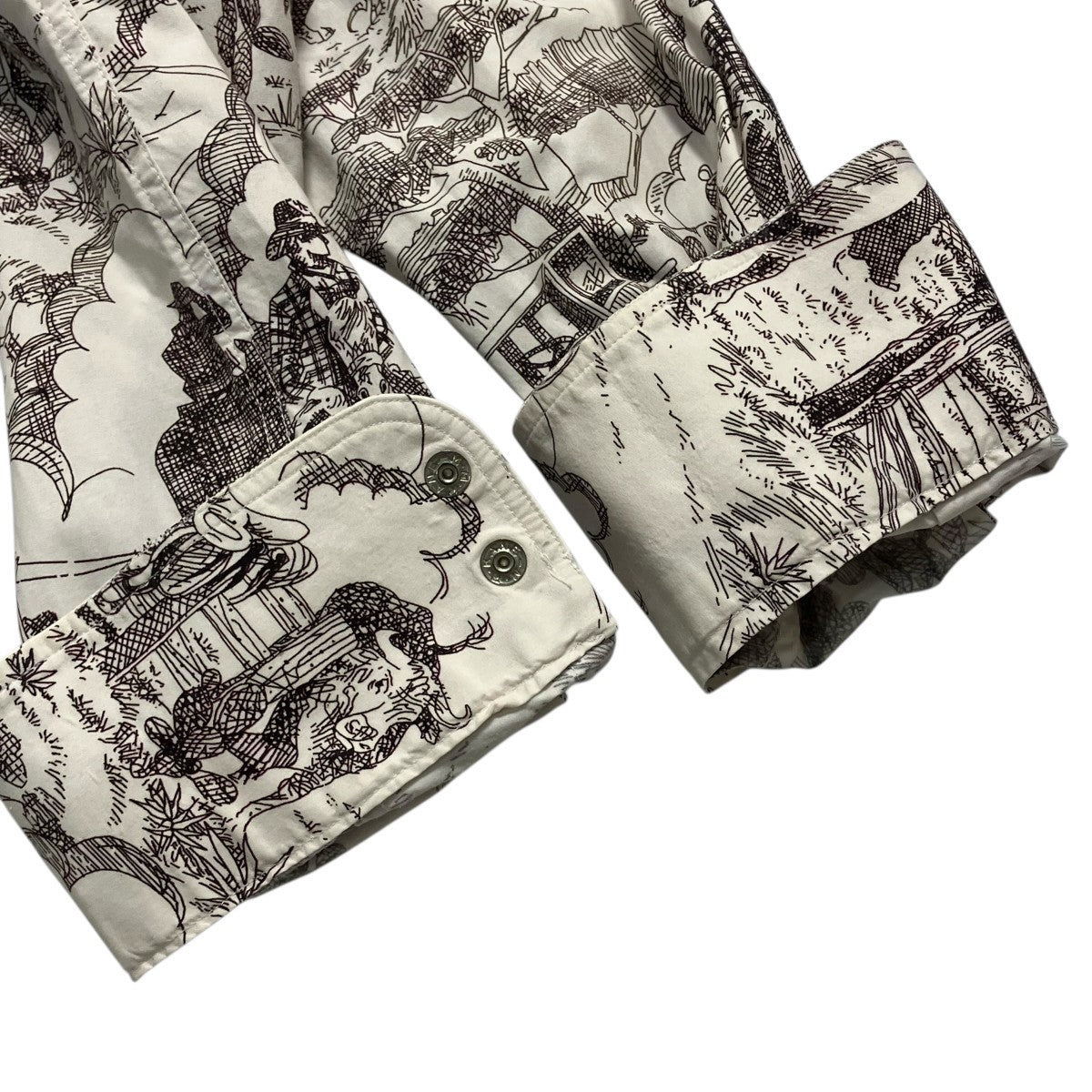 GITMAN BROS VINTAGE×UNITED ARROWS 長袖総柄シャツ 古着・中古-7枚目のアイテム画像