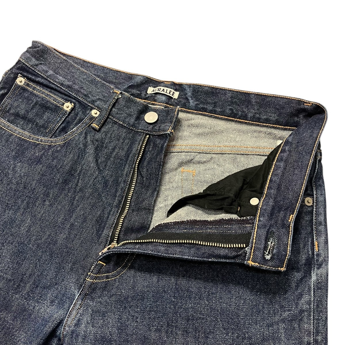 AURALEE HARD TWIST DENIM 5P PANTSデニムパンツA00P01DM 古着・中古-3枚目のアイテム画像
