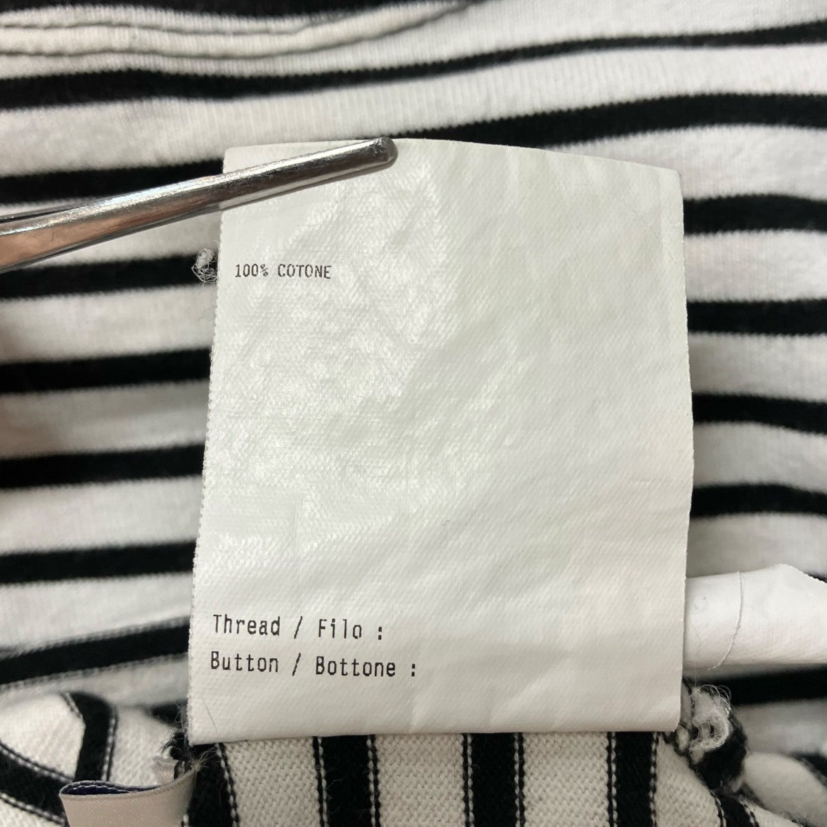 LARDINI ボーダーTシャツP2-HORA 古着・中古-6枚目のアイテム画像
