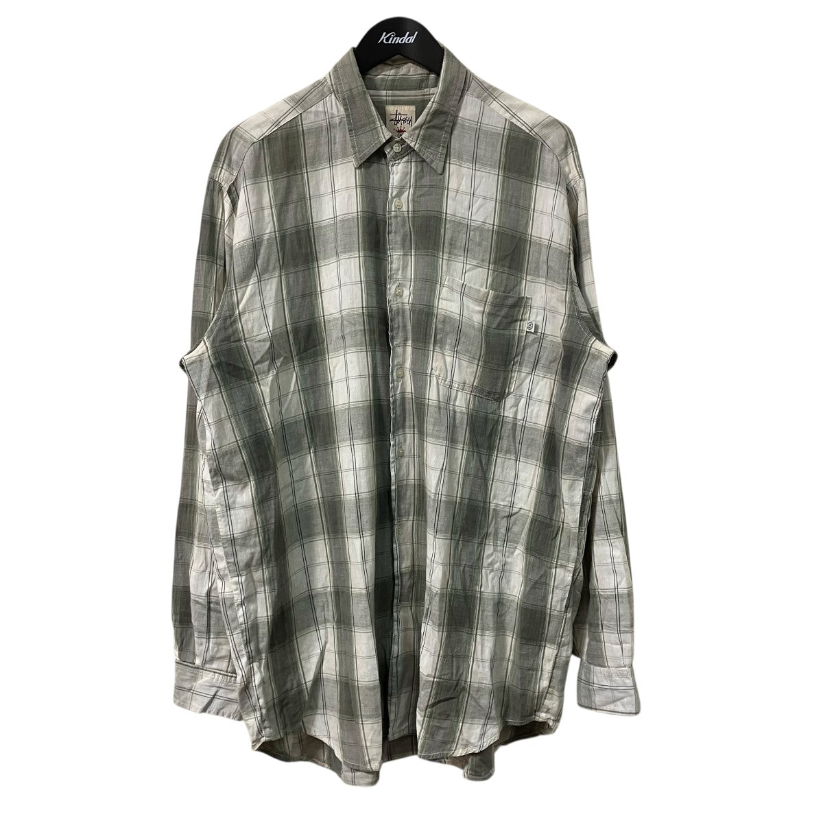 stussy チェック長袖シャツ 古着・中古-1枚目のアイテム画像