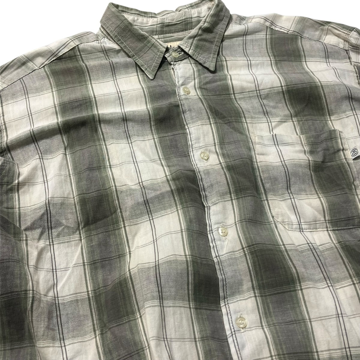 stussy チェック長袖シャツ 古着・中古-3枚目のアイテム画像