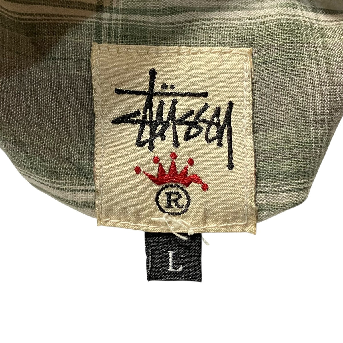 stussy チェック長袖シャツ 古着・中古-6枚目のアイテム画像