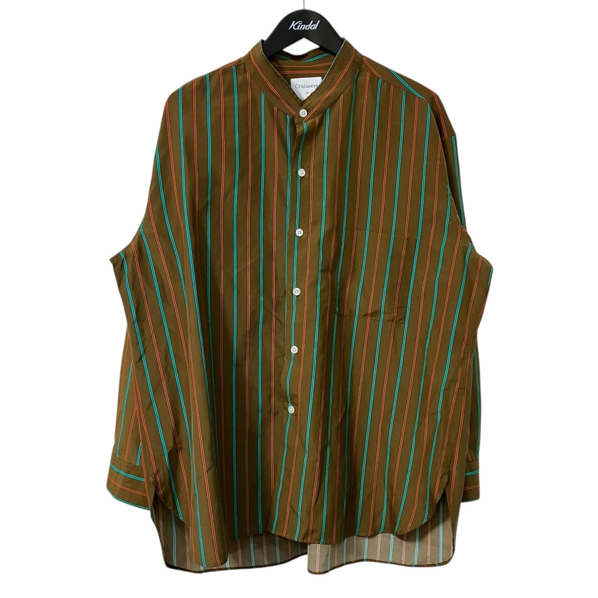 Cristaseya バンドカラーシャツ 古着・中古-1枚目のアイテム画像