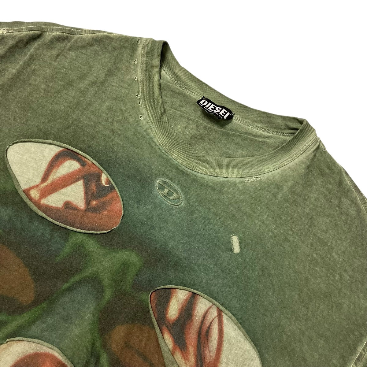 DIESEL レイヤードダメージTシャツOKHAN T-WASH 古着・中古-3枚目のアイテム画像