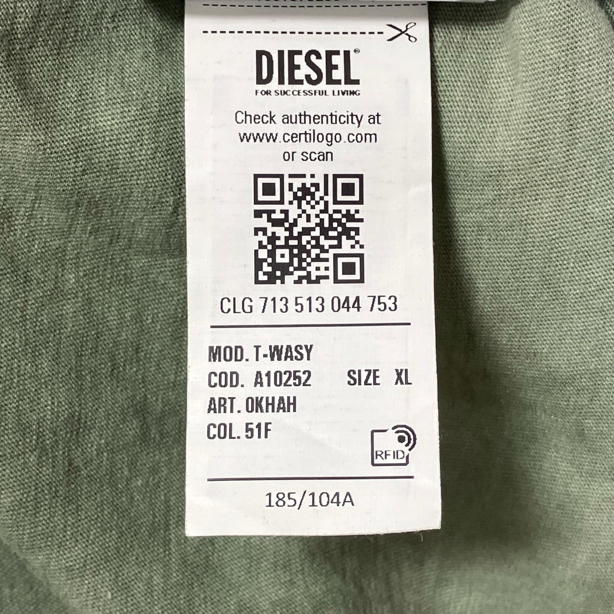 DIESEL レイヤードダメージTシャツOKHAN T-WASH 古着・中古-7枚目のアイテム画像