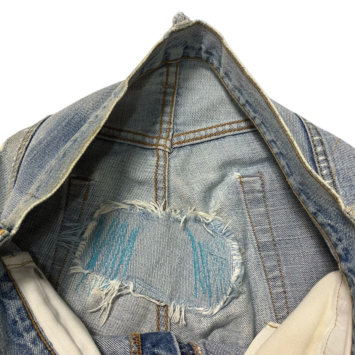 LEVI’S 66前期ビッグEダメージデニムパンツ501 古着・中古-9枚目のアイテム画像